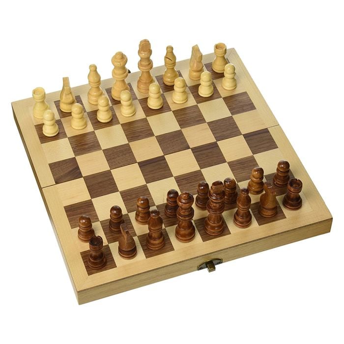 Classic Games Collection - Wood Chess Set 10.5"