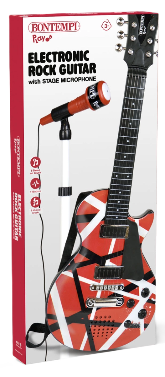 Bontempi Electronic Rock Guitar & Stand Microphone