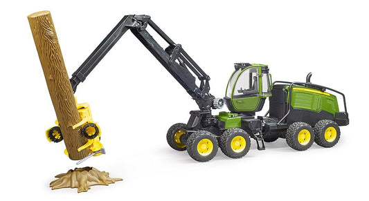 Bruder 02135 John Deere 1270G Harvester with Tree Trunk