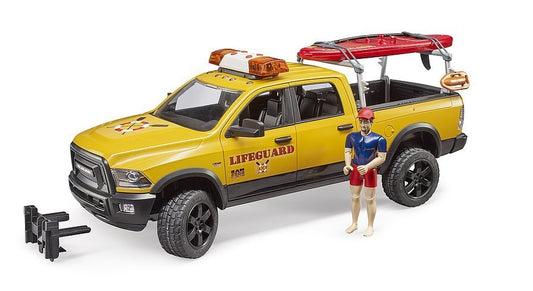 Bruder 02506 Ram 2500 Power Wagon Life Guard with Figure and Surf Board
