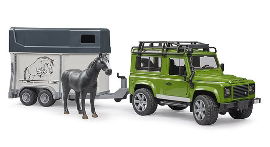 Bruder 02592 Land Rover Defender with Horse Float