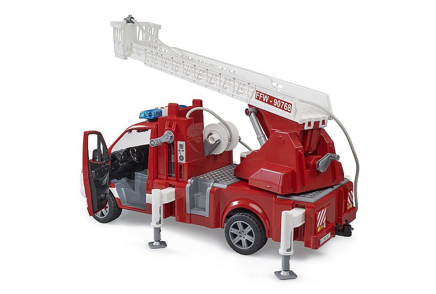 Bruder 02673 Mercedes-Benz G3 Sprinter Fire Engine with Ladder, Light & Sound