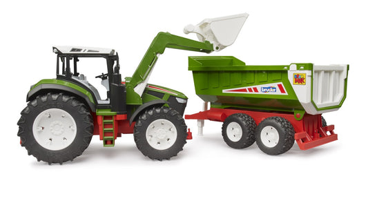 Bruder 03452 Roadmax Tractor with Frontloader and Tipping Trailer