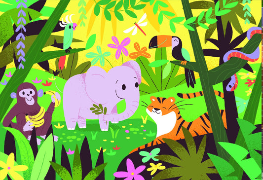 Jigsaw 2 x 12pc - Ravensburger - Animal Froends in Nature