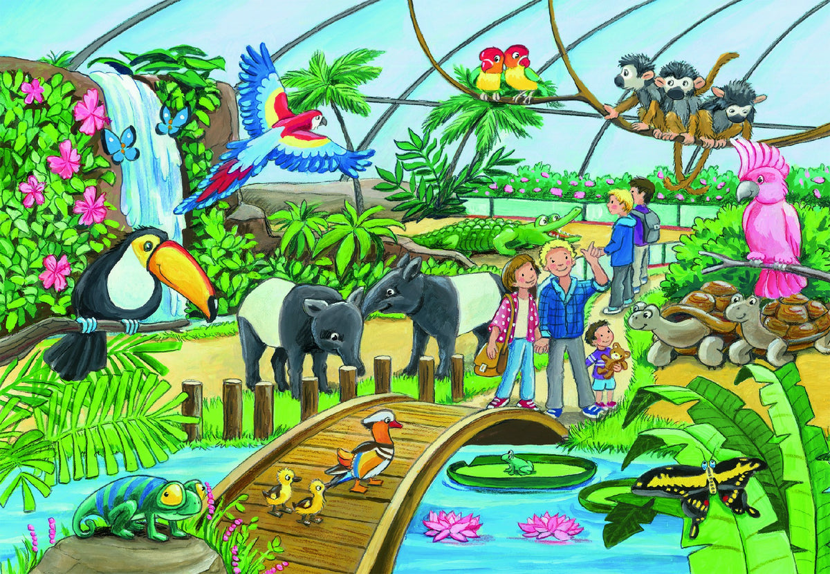 Jigsaw 2 x 24pc - Ravensburger - Welcome to the Zoo