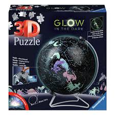 3D Puzzle 190pc - Ravensburger - Glow in the Dark Starglobe