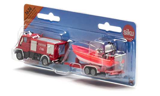 Siku 1636 Fire Engine With Boat