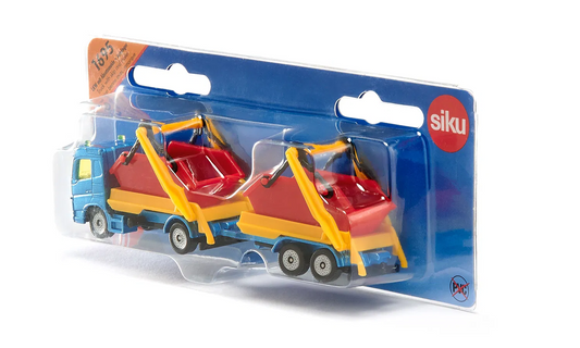 Siku 1695 Truck with 2 Skips & Trailer