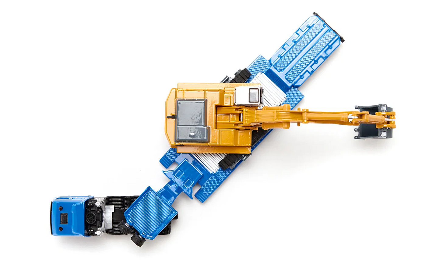 Siku 1847 Man Heavy Transporter with Liebherr Excavator