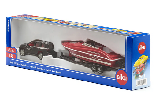 Siku 2543 Toyota Landcruiser with Motorboat