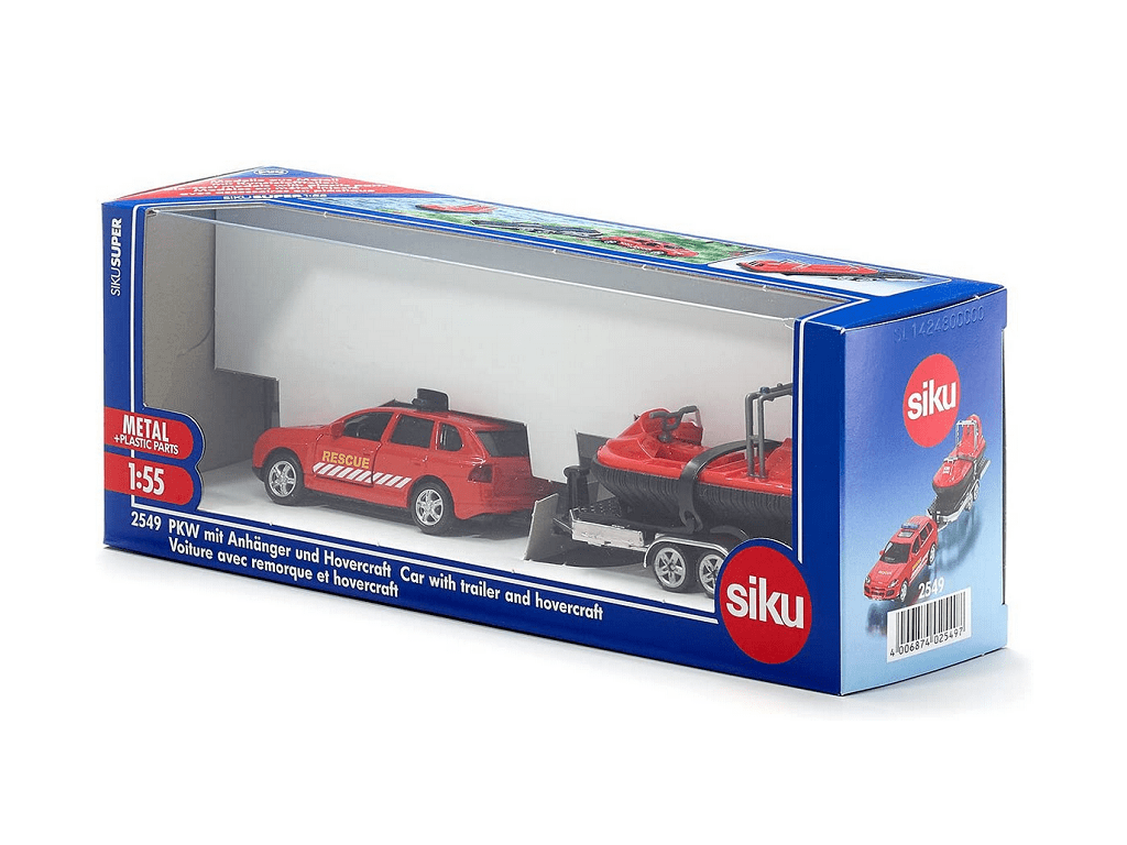 Siku 2549 Car with Trailer & Hovercraft