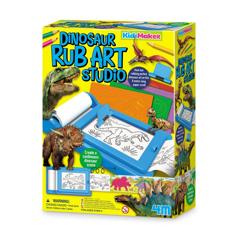 Kidz Maker - Dinosaur Rub Art Studio