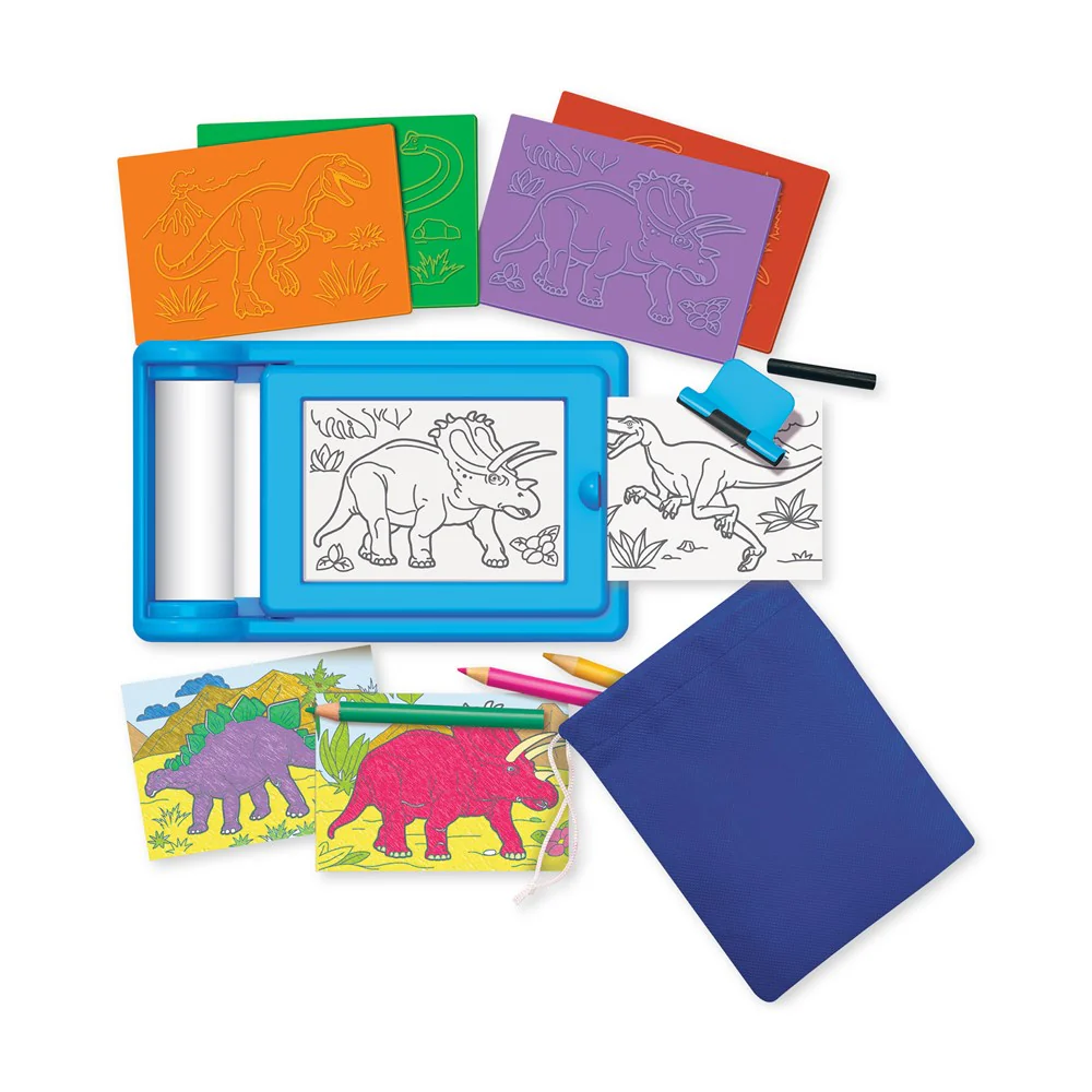 Kidz Maker - Dinosaur Rub Art Studio