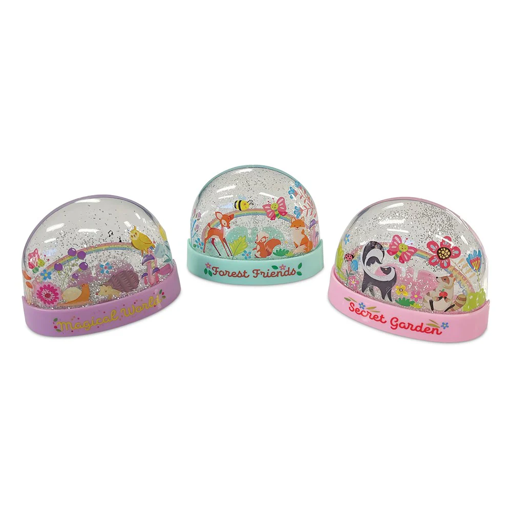 Kidz Maker - Mini Glitter Rainbow Water Domes