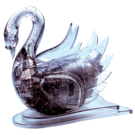 3D Crystal Puzzle Swan Black