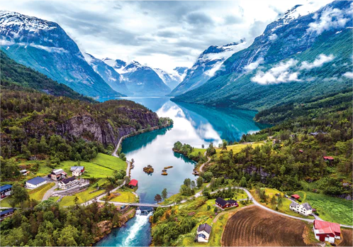 Jigsaw 1000pc Worlds Smallest - Fjords Norway