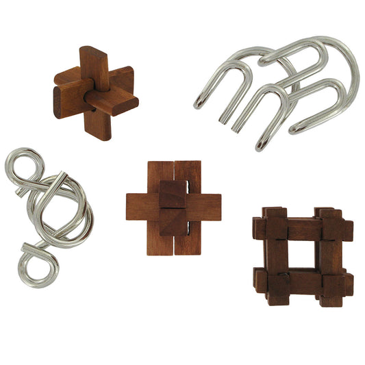 Great Minds Men's Set of 5 Puzzles