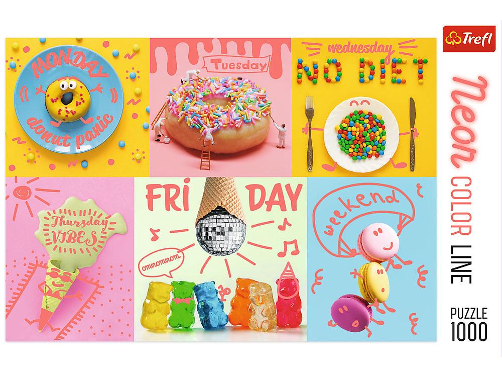 Jigsaw 1000pc - Neon Colour Sweet Week