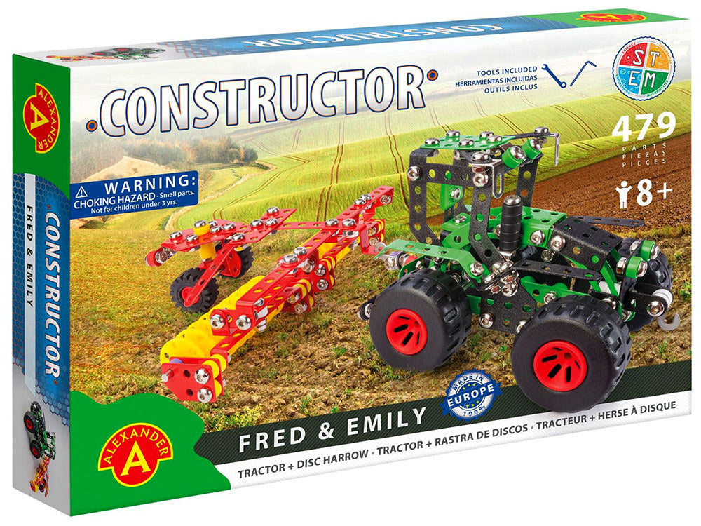 Constructor Fred & Emily Tractor Set 479parts