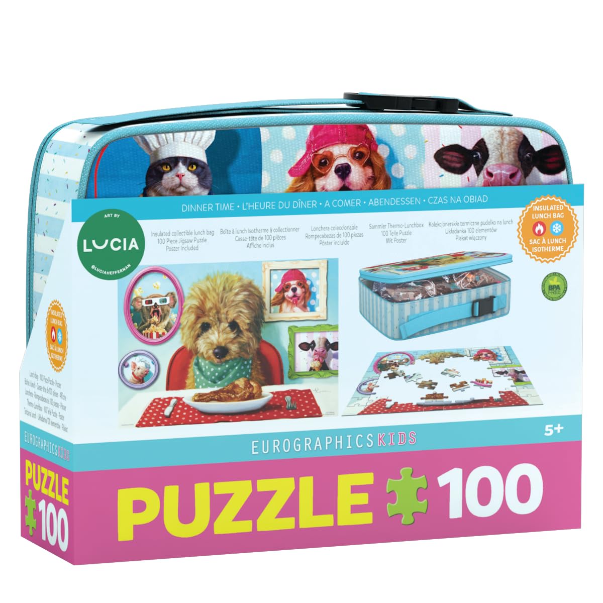 Jigsaw 100pc Lunch Box - Dinner Time