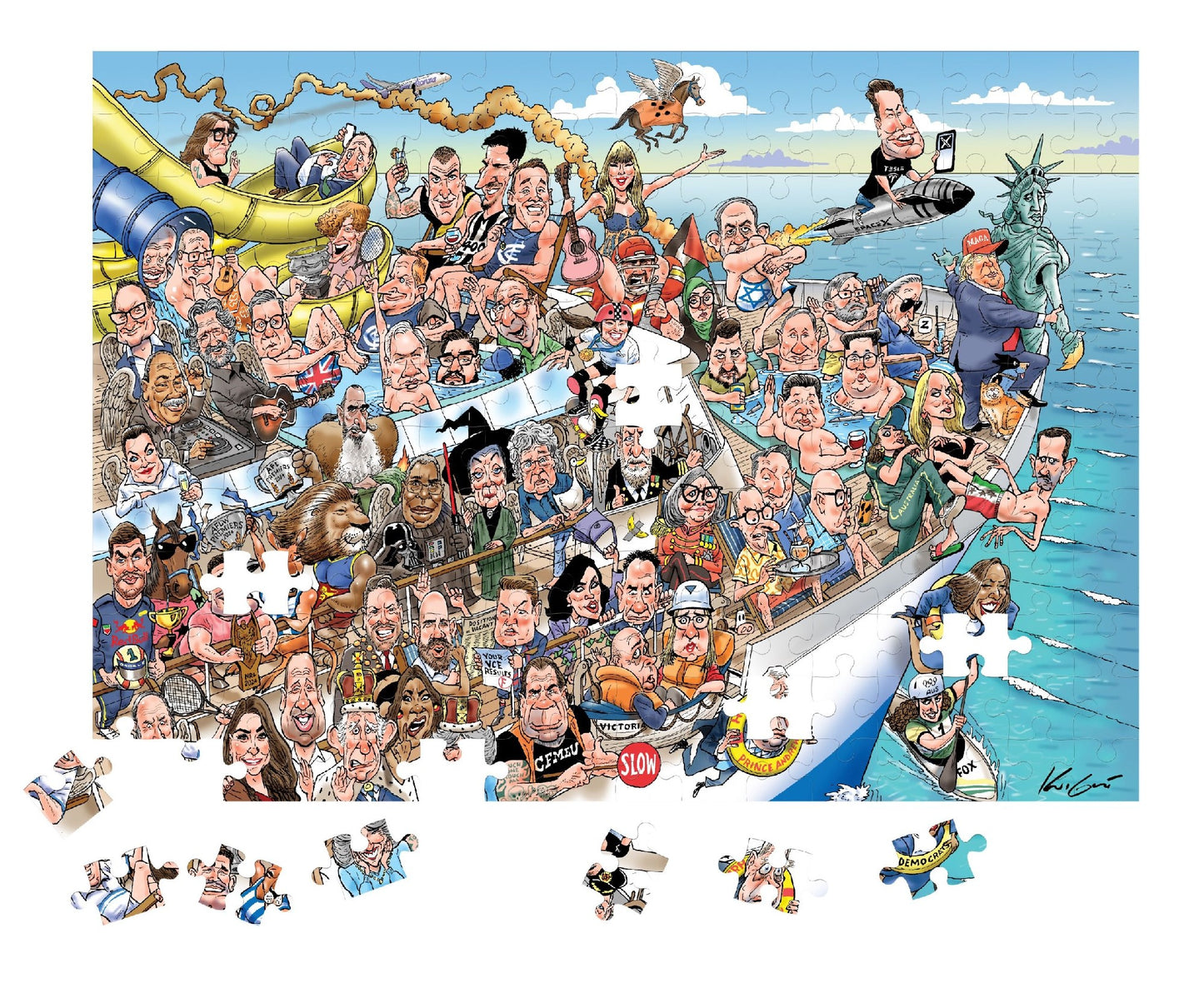 Jigsaw 1000pc Mark Knight Celebrity Zoo #2