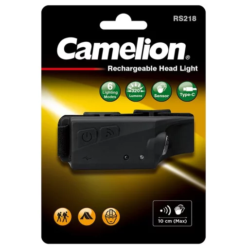 Camelion Rechargeable Head Light with Sensor