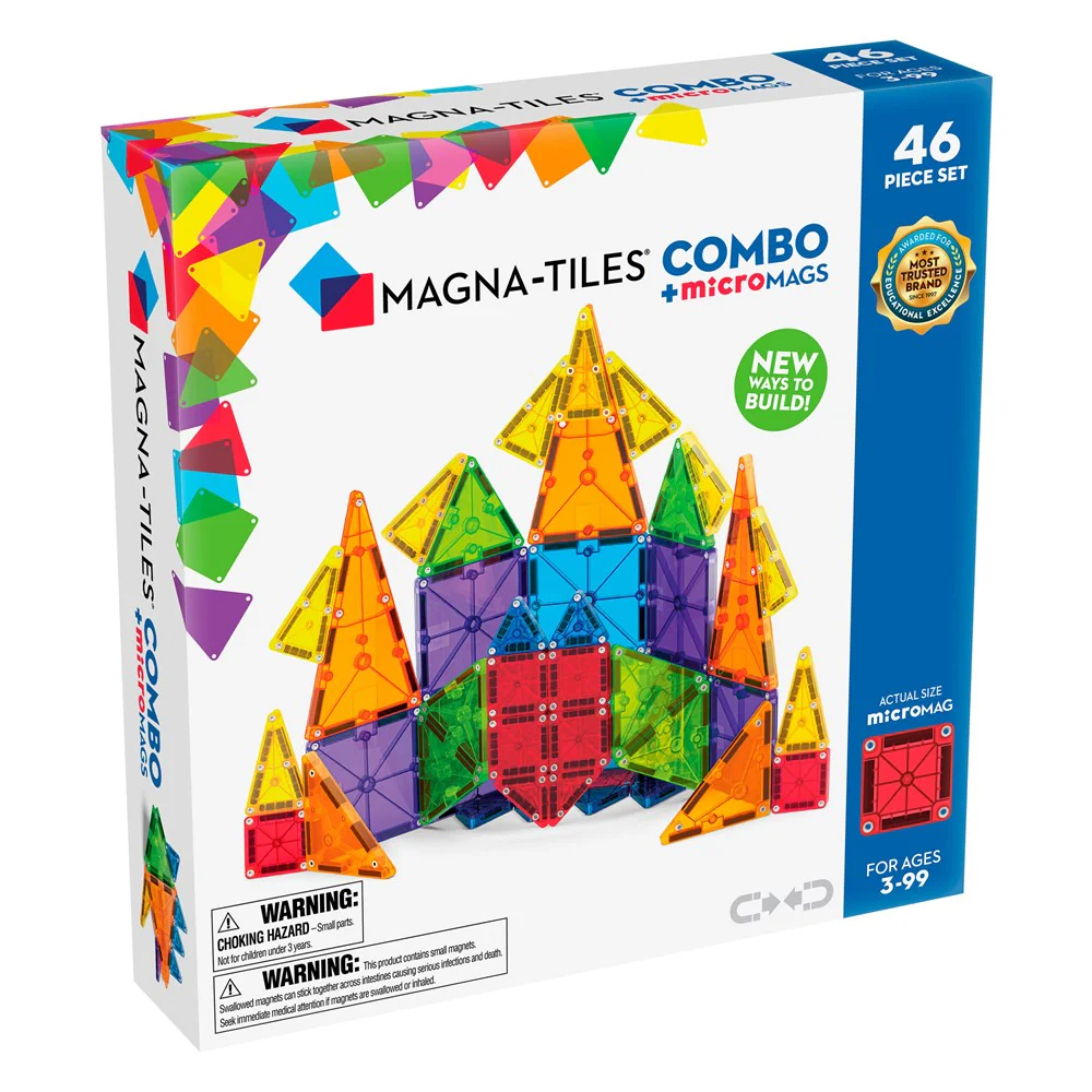 Magna-Tiles Combo + microMAGS 46 Piece Set