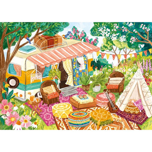 Jigsaw 1000pc Magnolia - 3471 Boho Camper Olivia Gibbs Special Edition