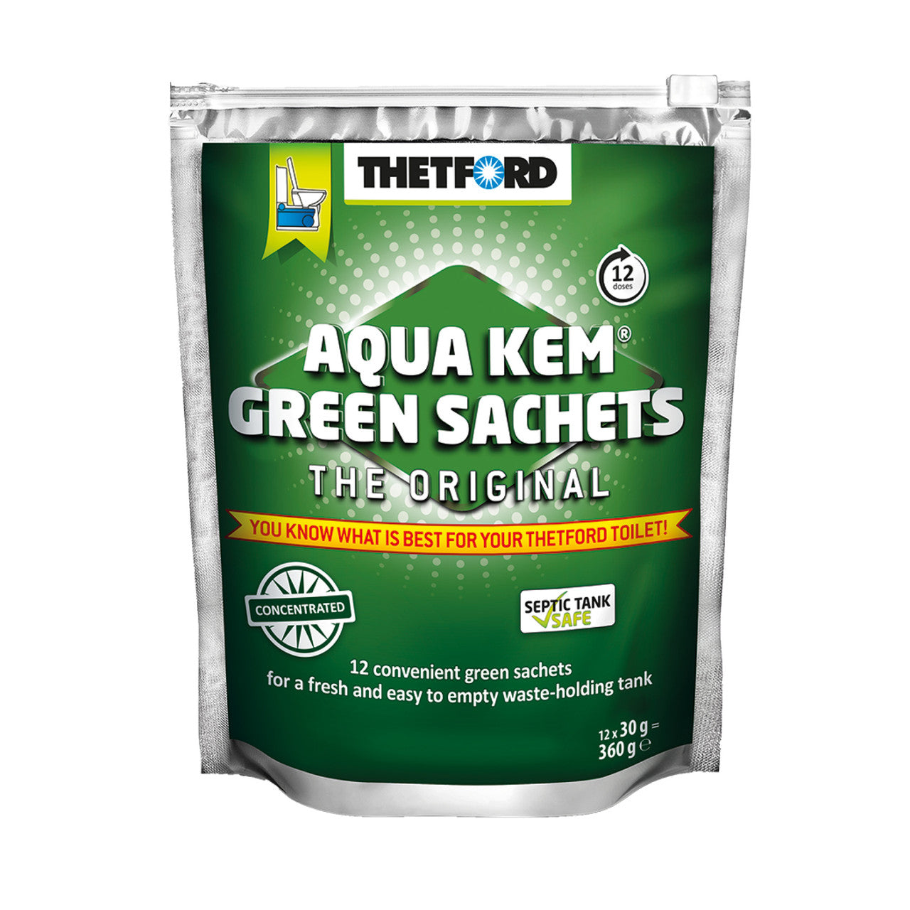 Toilet Chemical Sachets Green 30g