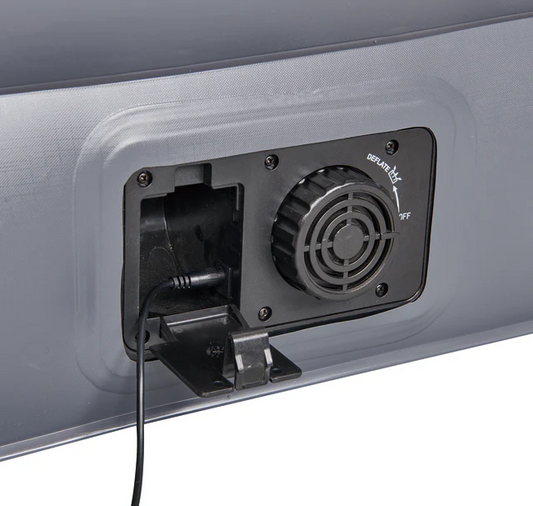 Velour Airbed Oztrail DuoComfort Queen 12V/240V