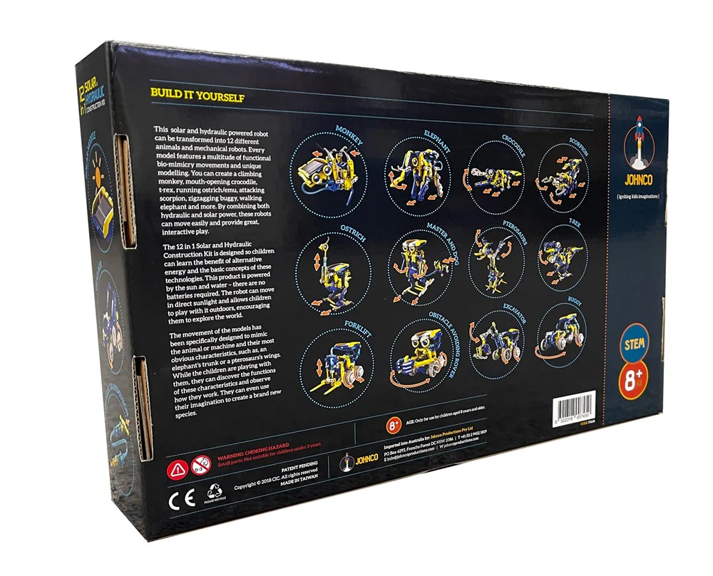 Johnco - 12 in 1 Solar & Hydraulic Construction Set