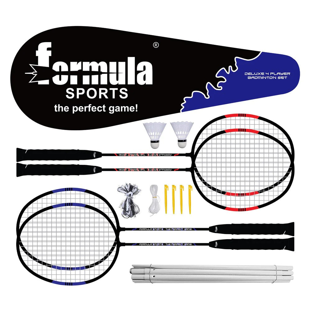 Formula Sports Badminton 4 Player Deluxe Set
