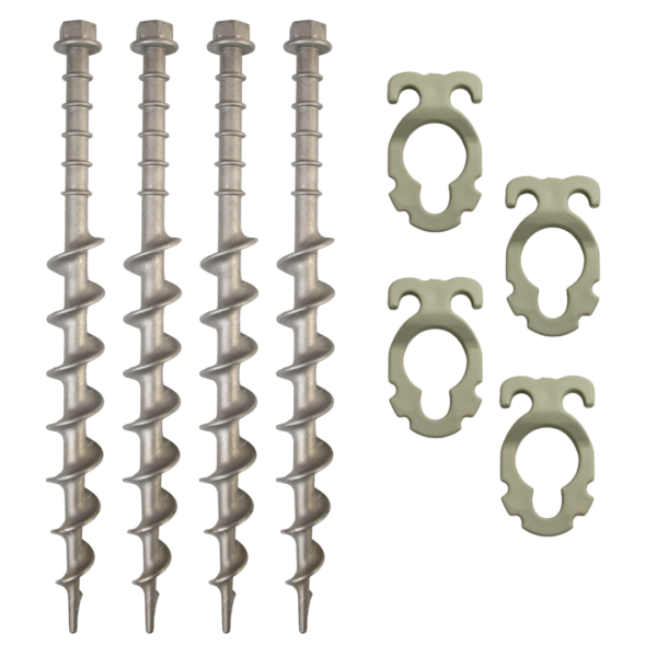 Supex Screw in Peg - Large Alloy 4pk