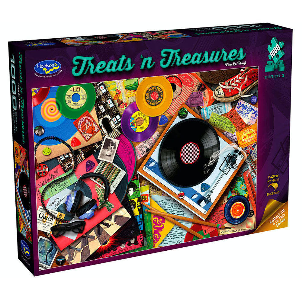 Jigsaw 1000pc Treats & Treasures - Viva Le Vinyl