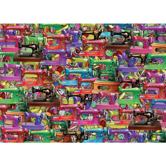Jigsaw 1000pc Splash of Colour - Sewing Machine Frengy
