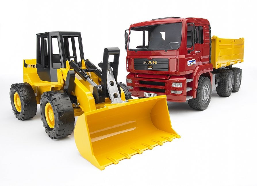 Bruder 02752 Man TGA Truck with Articulated Road Loader