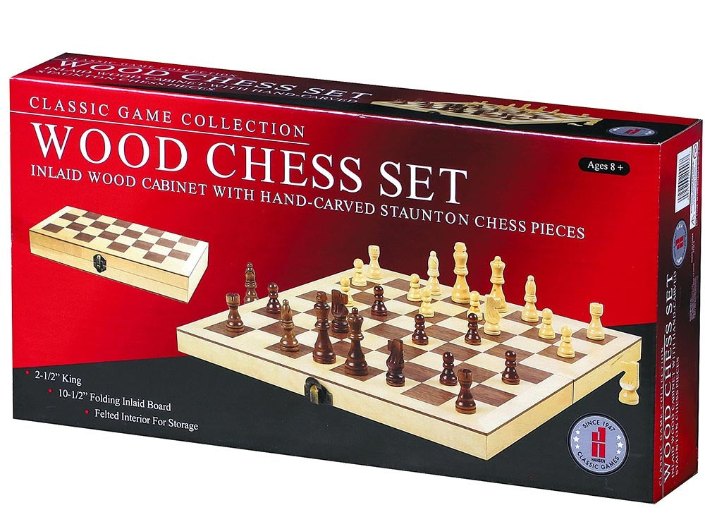 Classic Games Collection - Wood Chess Set 18" 