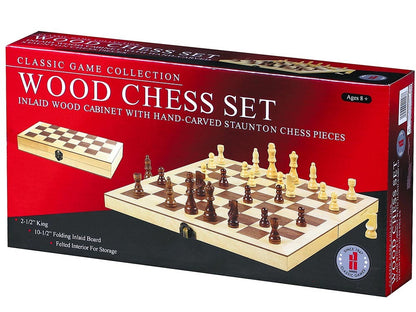 Classic Games Collection - Wood Chess Set 18" 