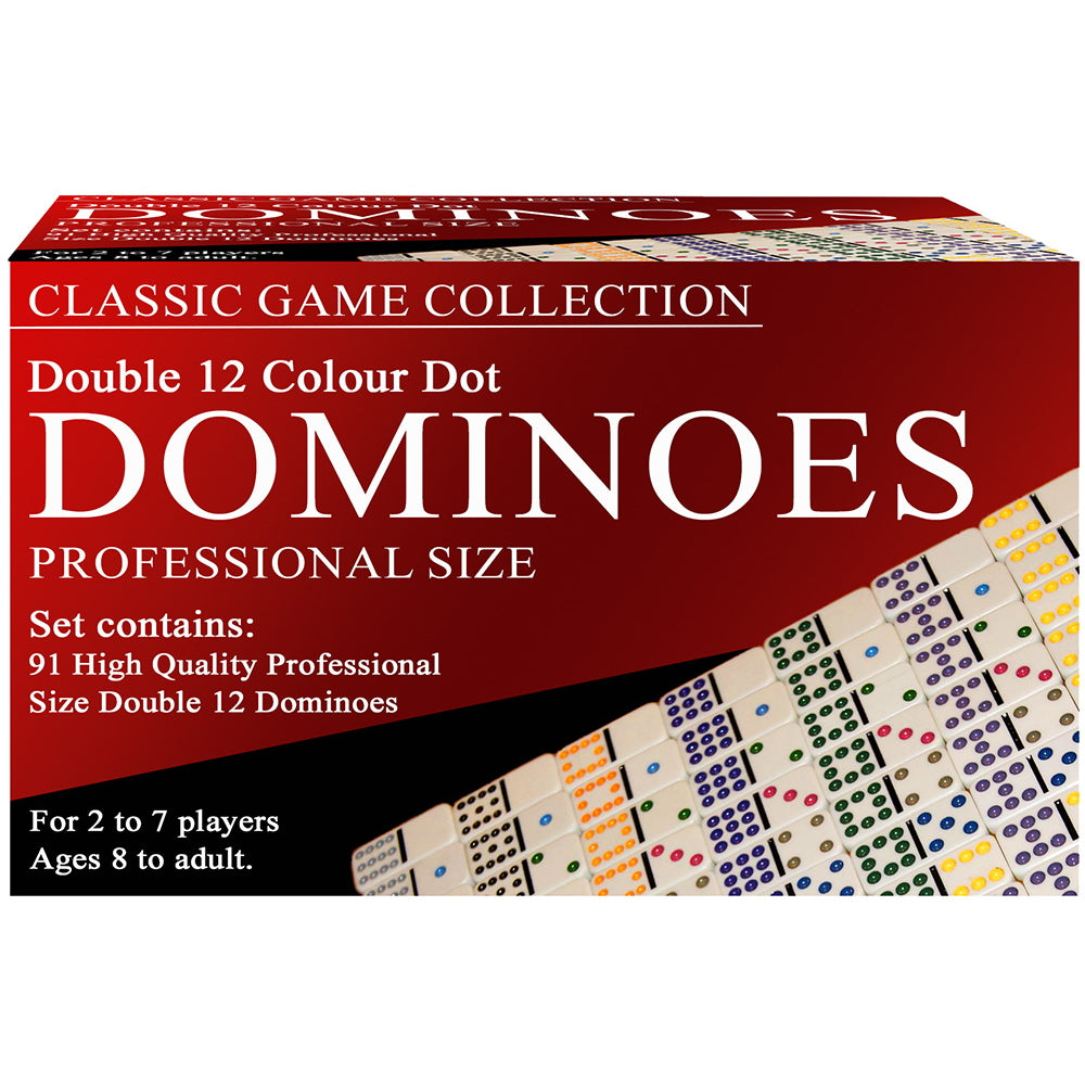 Classic Games Collection - Dominoes Double 12 Colour Dot
