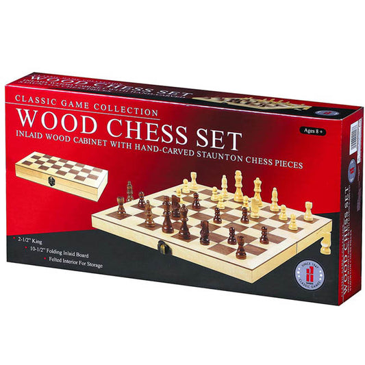 Classic Games Collection - Wood Chess Set 10.5"