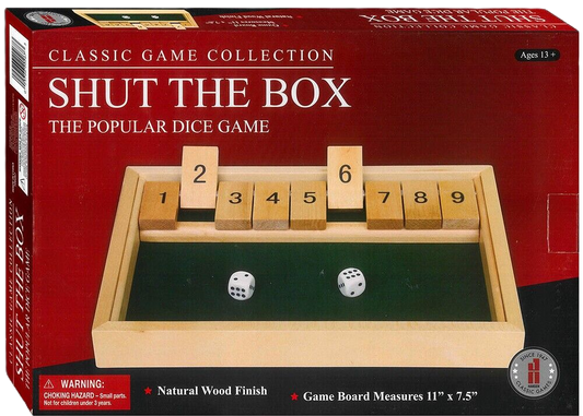 Classic Games Collection - Wooden Shut the Box
