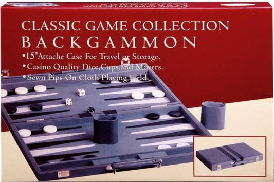 Classic Games Collection - Backgammon Vinyl Stitched 15"