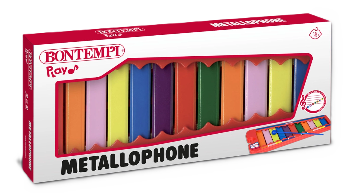 Bontempi Metallophone with 11 Metal Plates / Notes