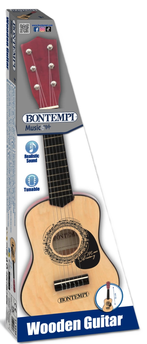 Bontempi Wooden Guitar 55cm