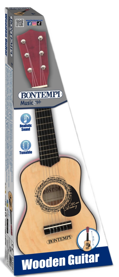 Bontempi Wooden Guitar 55cm