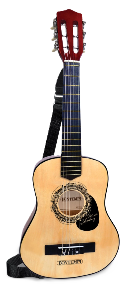 Bontempi Wooden Guitar 75cm with Shoulder Strap
