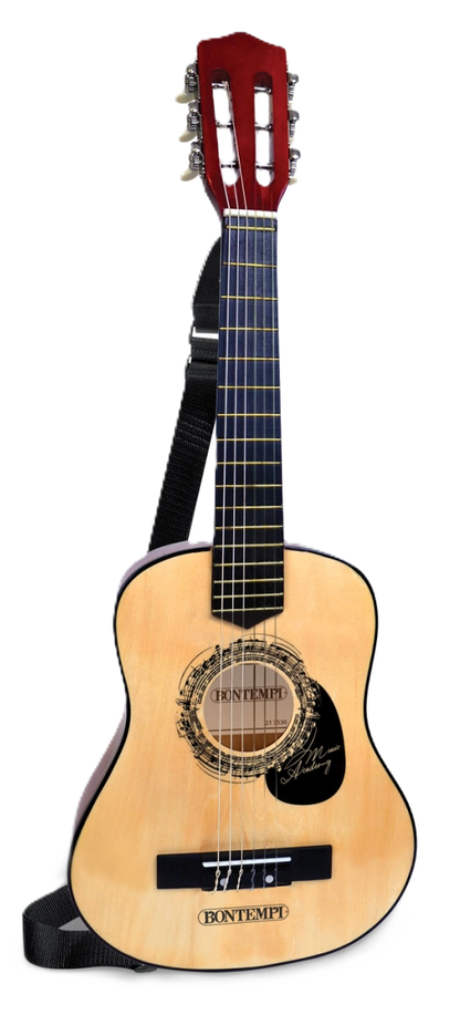 Bontempi Wooden Guitar 75cm with Shoulder Strap