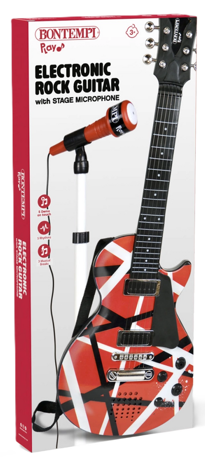 Bontempi Electronic Rock Guitar & Stand Microphone