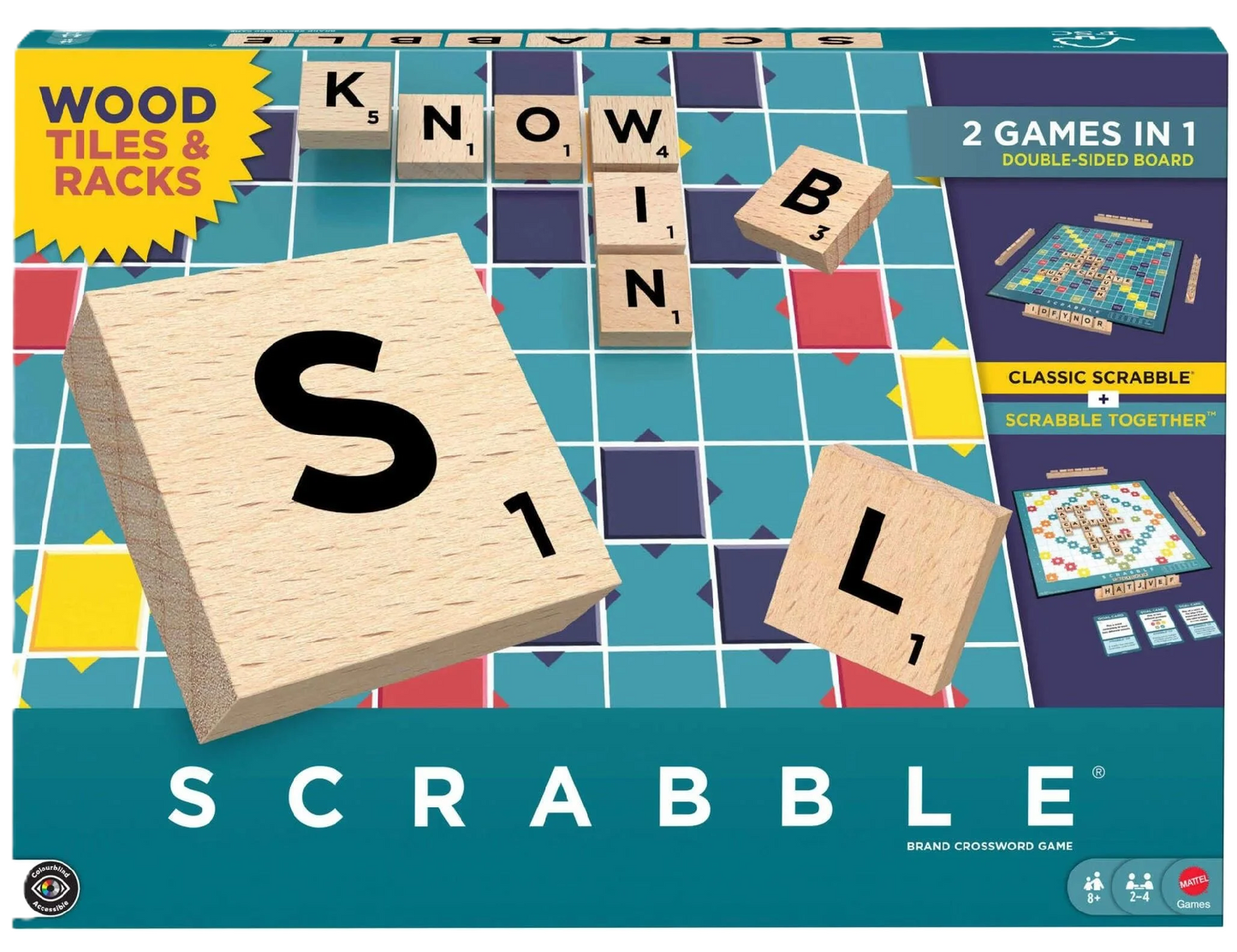 Scrabble Game Wooden Tiles