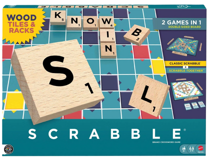 Scrabble Game Wooden Tiles